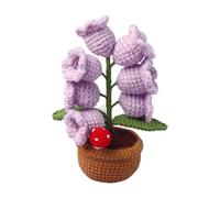 alloneslife Everlasting Flower Gift - Lámpara de noche LED para decoración romántica del hogar, hecha a mano en crochet, valle