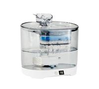 alloneslife Fuente de agua para mascotas, dispensador de agua automático, cuenco de agua silencioso para múltiples mascotas