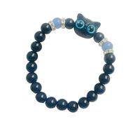 alloneslife Glowing In Dark Gatito - Cadena de resina para mujer, regalo de amistad, para parejas, bonita resina brillante, talla única, como se describe