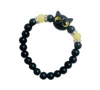 alloneslife Glowing In Dark Gatito - Cadena de resina para mujer, regalo de amistad, para parejas, bonita resina brillante, talla única, como se describe