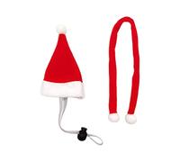 alloneslife Gorro de Navidad para perro, bandana, baberos de Papá Noel, bufanda de invierno, lindo disfraz de cosplay para gatitos, artículos de mascotas, accesorios de sombreros para gatos y bufandas