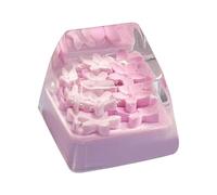 alloneslife Handicraftsman - Teclas de flores negras semitransparentes, resistentes al desgaste, accesorios de cambio mecánico, fácil instalación, boda, recepción, colofonia