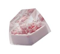 alloneslife Handicraftsman - Teclas de flores negras semitransparentes, resistentes al desgaste, accesorios de cambio mecánico, fácil instalación, boda, recepción, colofonia