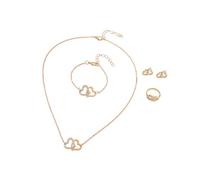 alloneslife Juego de collar y aretes de piedra flexible con combinación de raíz y corazón, para ofrecer afectos de raíz, collar, pulsera y aretes, One Size, como se describe, como se describe
