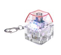 alloneslife Llavero con luz LED para clics, probador de teclas para adultos, clics de teclado, llavero con luz LED, juguete