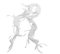 alloneslife Mangas de brazo con cordones para mujeres, adolescentes y niñas, mangas decorativas vintage ahuecadas para Halloween, decoración de brazos de fiesta, blanco, It is recommended to wear it