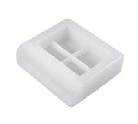alloneslife Molde de silicona resistente a altas temperaturas para caja de joyería cuadrada/semicírculo (base cuadrada j)