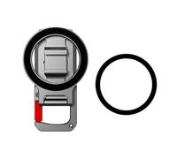 alloneslife Mosquetón de aluminio ultraportátil para teléfono con rotación y ángulos ajustables para todos los teléfonos inteligentes, mosquetón plegable