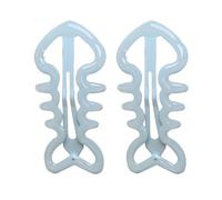 alloneslife Pinza para el pelo de espina de pez de metal azul suave con purpurina fuerte para deportes, yoga, uso diario (azul)