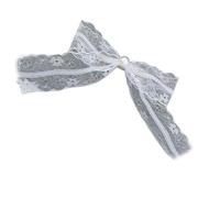 alloneslife Pinzas para el pelo con perlas de imitación francesas, lazos de encaje, elegantes accesorios para el cabello para mujeres y niñas, fiesta nupcial, uso diario