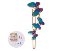 alloneslife Pinzas para el pelo, pinzas para el pelo para mujer, palillo de flores con pintura, hazlo tú mismo, Buyao para mujeres y niñas, para tocados tradicionales, joyería para el cabello