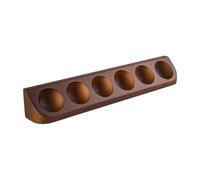 alloneslife Soporte de madera para pelotas de golf, soporte de pared, 6 cajas de almacenamiento de tamaño estándar, compacto y decorativo para escritorio, encimera del hogar