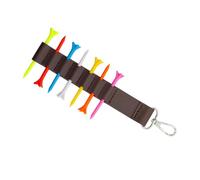 alloneslife Soporte para camisetas de golf al aire libre, bolsa de almacenamiento de piel sintética, bolsas de transporte con 7 ranuras, bolsas colgantes de piel sintética, organizador de accesorios