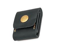 alloneslife Soporte para púas de guitarra, de piel sintética, organizador de púas, estuche de almacenamiento para púas de guitarra, bolsa de púas de guitarra, Black