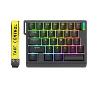 alloneslife Teclado de conmutación para juegos con una sola mano LED Hotswap Teclado de accionamiento ajustable ergonómico mecánico para juegos
