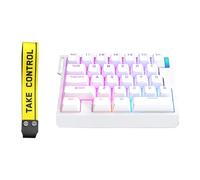 alloneslife Teclado de conmutación para juegos con una sola mano LED Hotswap Teclado de accionamiento ajustable ergonómico mecánico para juegos