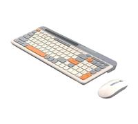 alloneslife Teclado delgado con conexión 5.0 2.4G compatible con Bluetooth, escritura silenciosa para múltiples sistemas de ventana