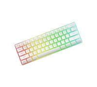 alloneslife Teclado mecánico portátil con cable para juegos, retroiluminado LED, 61 teclas, intercambiable en caliente, mecánico, mejorado, apto para viajes, oficina