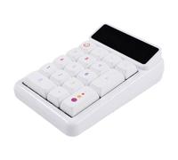 alloneslife Teclado numérico mecánico de 17 teclas, intercambiable en caliente, con calculadora, función de apagado automático, para oficina profesional