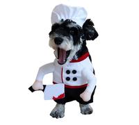 alloneslife Traje de cocina para perro, disfraz de chef con cuchillos de simulación, cómodo, ligero, fácil de llevar, disfraz de Halloween, disfraz de cosplay de cachorros encantadores
