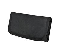 alloneslife Travel Companion - Organizador de monedas de 6 bolsillos, resistente al agua, tela Oxford para guardar pasaportes, hombres y mujeres, bolsa organizadora esencial de viaje, Black, Mass