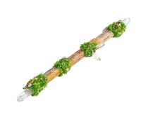 alloneslife Varita de cristal de madera de hadas de brujas de mago, decoraciones de Hallowmas, disfraces de coleccionistas, regalo para coleccionistas, decoración del hogar, disfraz de cosplay de