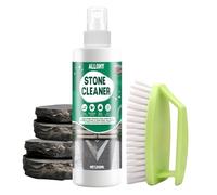 Allony Limpiador Piedra Natural, Limpia Suelos, Elimina la Grasa y la Suciedad y Restaura el Brillo de la Piedra Natural, Abrillantador para Mármol, Terrazo o Granito, Inklusive 1 Bürste, 250ml