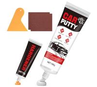 Allony Masilla de Carrocero Coche, Masilla para Coche, Reparador Plasticos Coche, 10g Endurecedor, Masilla Coche para Reparar Coches Arañazos Rellenar Agujeros y Grietas, Masilla para Metal, 100g