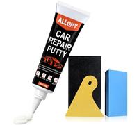 Allony Masilla para Coche, 100g Stucco per Carrozzeria, Stucco per Plastica, Borrar Rayas Coche para Restaurar Abolladuras en Coches, Automóviles, Barcos y Otros Trabajos, Blanco (A)