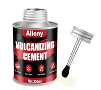 Allony Pegamento Vulcanizante, Pegamento Neumatico, Pegamento de Contacto, Caucho Liquido para Reparación de Neumáticos Cubiertas, Rápida Adhesión, Cemento con Pincel, Repara Pinchazos Coche, 250ML