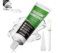 ALLONY Silicona Transparente, Silicona Liquida, Pegamento Cristal, Impermeable, Curado rápido, Pegamento para Plastico, Apto para Plástico, Vidrio, Acrílico, Silicona, Metal, Cerámica, 100ML