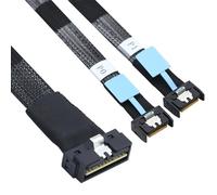 Allowish PCI-E Ultraport Slimline SAS 4.0 LP SFF-8654 - Cable de conexión interna de servidor (0,5 m)