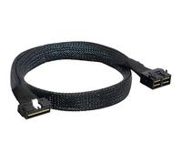 Allowish PCIE Ultraport Slimline SAS4.0 LP SFF-8654 8i 74P a 2 en 1 Dual MINI SAS HD SFF-8643 8I 36P Cable de conexión de servidor (0,8 m)