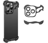 Alloy Armor for iPhone Case, Alloyarmor Premium Case, Alloyarmor Premium Phone Case, Alloyarmor Zinc Alloy Phone Case for iPhone 15 14 13 12 Pro MAX (For iPhone14 Pro,Black)