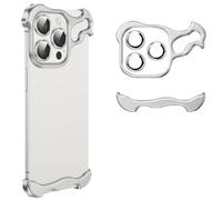 Alloy Armor for iPhone Case, Alloyarmor Premium Case, Alloyarmor Premium Phone Case, Alloyarmor Zinc Alloy Phone Case for iPhone 15 14 13 12 Pro MAX (For iPhone14 Pro,Silver)