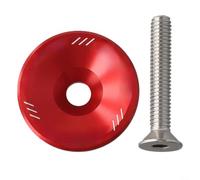 Alloy Bike Headset para top Cap 31.8mm Ultralight CNC Alloy Bike(Red) | Ultralight aluminum alloy, CNC precision cut, reduces total bike weight, ideal for racing