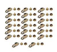 Alloy Boots Hook Rivets with Tape | Sturdy Shoe Fastener for Hiking Boots/Leather Jackets/Bags | Weatherproof Clothing Accessories | 60 Pieces Bronze Hardware Kit