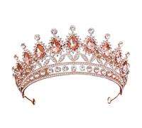 Alloy & Diamond Princess - Elegant Crown For Bridal & Performance, One Size, Madera de agar