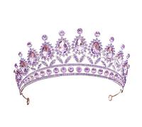 Alloy & Diamond Princess - Elegant Crown For Bridal & Performance, One Size, Madera de agar