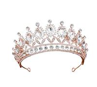 Alloy & Diamond Princess - Elegant Crown For Bridal & Performance, One Size, Madera de agar