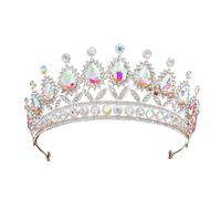 Alloy & Diamond Princess - Elegant Crown For Bridal & Performance, One Size, Madera de agar