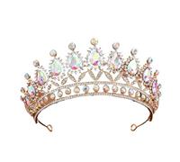 Alloy & Diamond Princess - Elegant Crown For Bridal & Performance, One Size, Madera de agar
