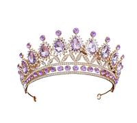 Alloy & Diamond Princess - Elegant Crown For Bridal & Performance, One Size, Madera de agar