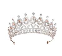 Alloy & Diamond Princess - Elegant Crown For Bridal & Performance, One Size, Madera de agar