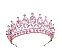 Alloy & Diamond Princess - Elegant Crown For Bridal & Performance, One Size, Madera de agar