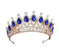 Alloy & Diamond Princess - Elegant Crown For Bridal & Performance, One Size, Madera de agar