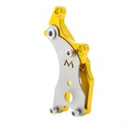 Alloy Disc Brake Adapter 120mm QR Mount Black(Gold) | Aluminum alloy build, 120mm size, black finish, fits QR wheels, enables disc braking