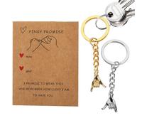 Alloy Keychain Set - Romantic Collectible Ornament with Durable Metal, Design Valentine Day, Matching Keychain for Him Her, Boyfriend Husband Wife, Travel Commuting Shoulder Bag Tote Everyday Use