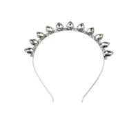 Alloy New Year Headband Girl Rhinestone Colorful Glass Shining Hair Ornament
