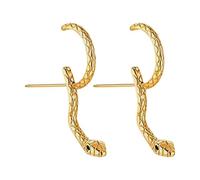 Alloy Snake Earrings - Animal Cuff, 0.9 Inch Fashion Jewelry with Huggie Design, Women Accessory with Small Size, Stud with Secure Fit, Jewelry Piece Stylish Look, Cuff for Daily Use